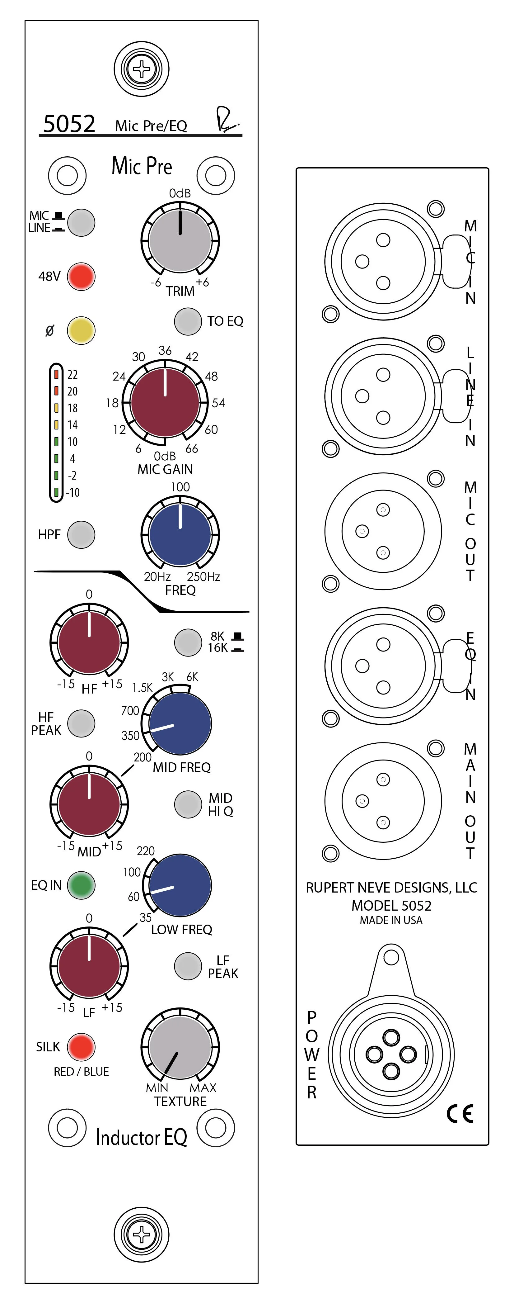 Shelford 5052 Mic Pre / Inductor EQ — Rupert Neve Designs
